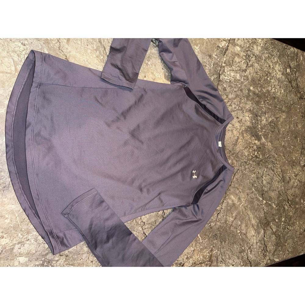 Under Armour Women's Purple Long Sleeve‎ ColdGear Athletic Top Shirt SM